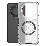 For Honor X60 5G Magnetic Case Honeycomb Design TPU+PC Phone Cover