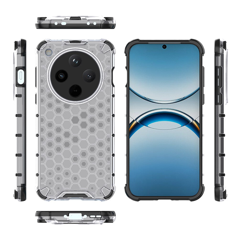 For Oppo Find X8 5G Magnetic Case Honeycomb Design TPU+PC Phone Cover