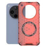 For Oppo Find X8 5G Magnetic Case Honeycomb Design TPU+PC Phone Cover