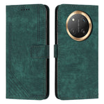 For Honor Magic7 Lite 5G / X9c 5G / X60 Pro 5G Case Imprinted Lines Leather Phone Cover Folding Stand