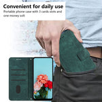 For Honor Magic7 Lite 5G / X9c 5G / X60 Pro 5G Case Imprinted Lines Leather Phone Cover Folding Stand