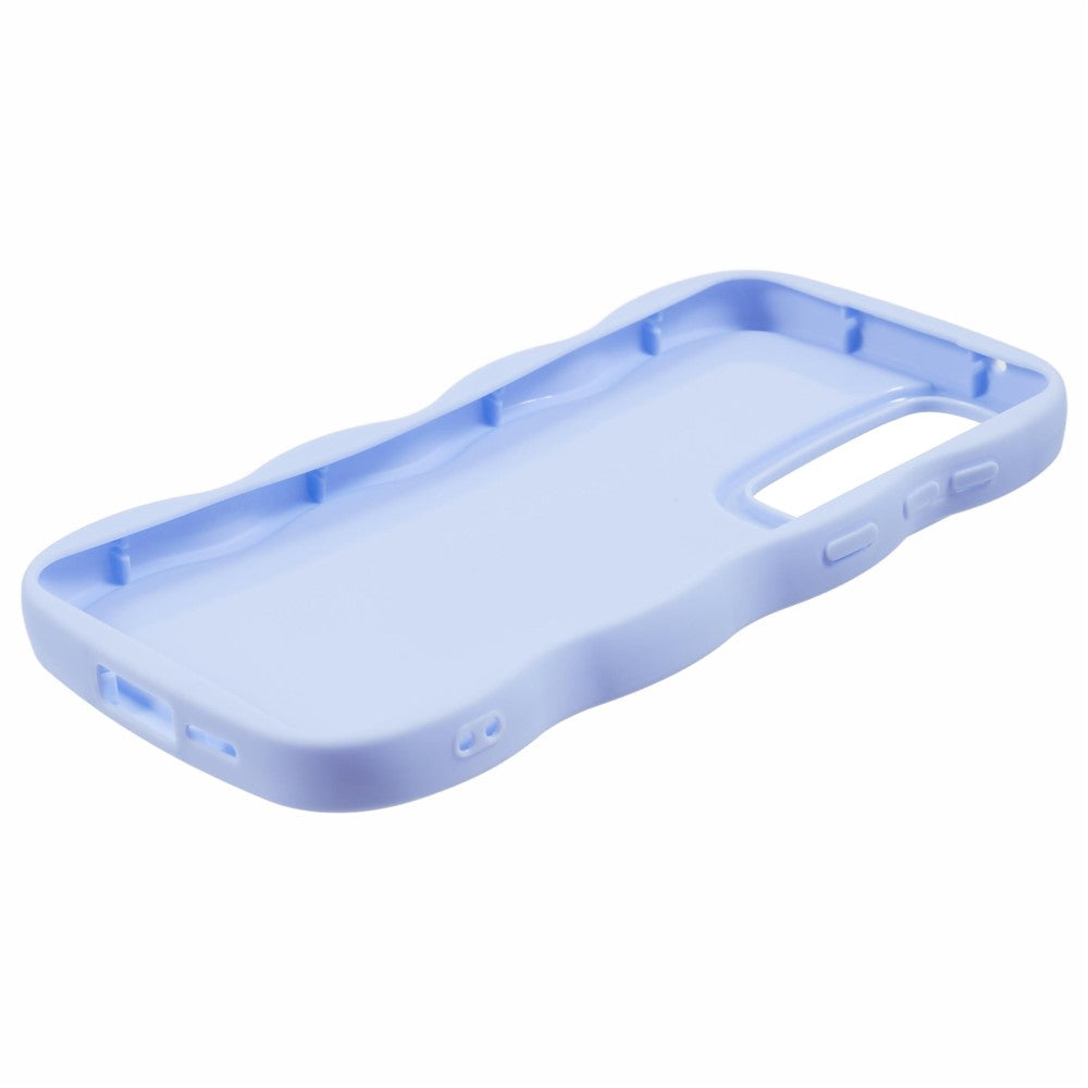 For Samsung Galaxy S25+ Case TPU Protective Phone Cover Unique Curly Wave Frame