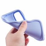 For Samsung Galaxy S25+ Case TPU Protective Phone Cover Unique Curly Wave Frame