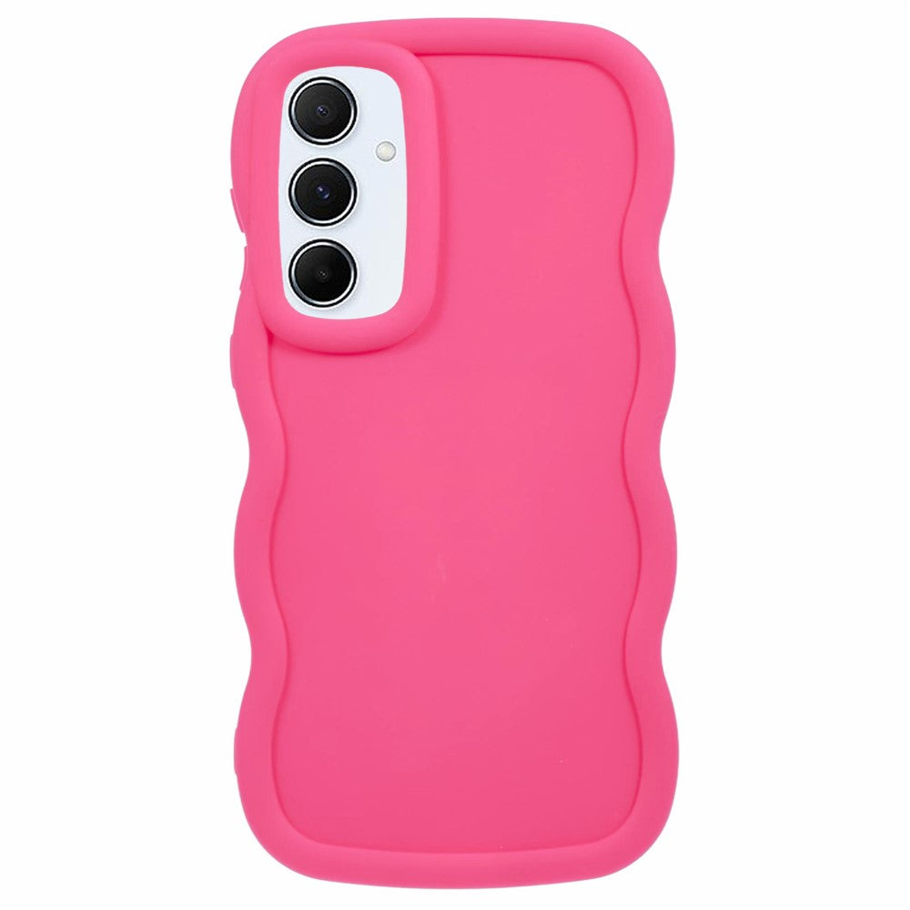 For Samsung Galaxy S25+ Case TPU Protective Phone Cover Unique Curly Wave Frame