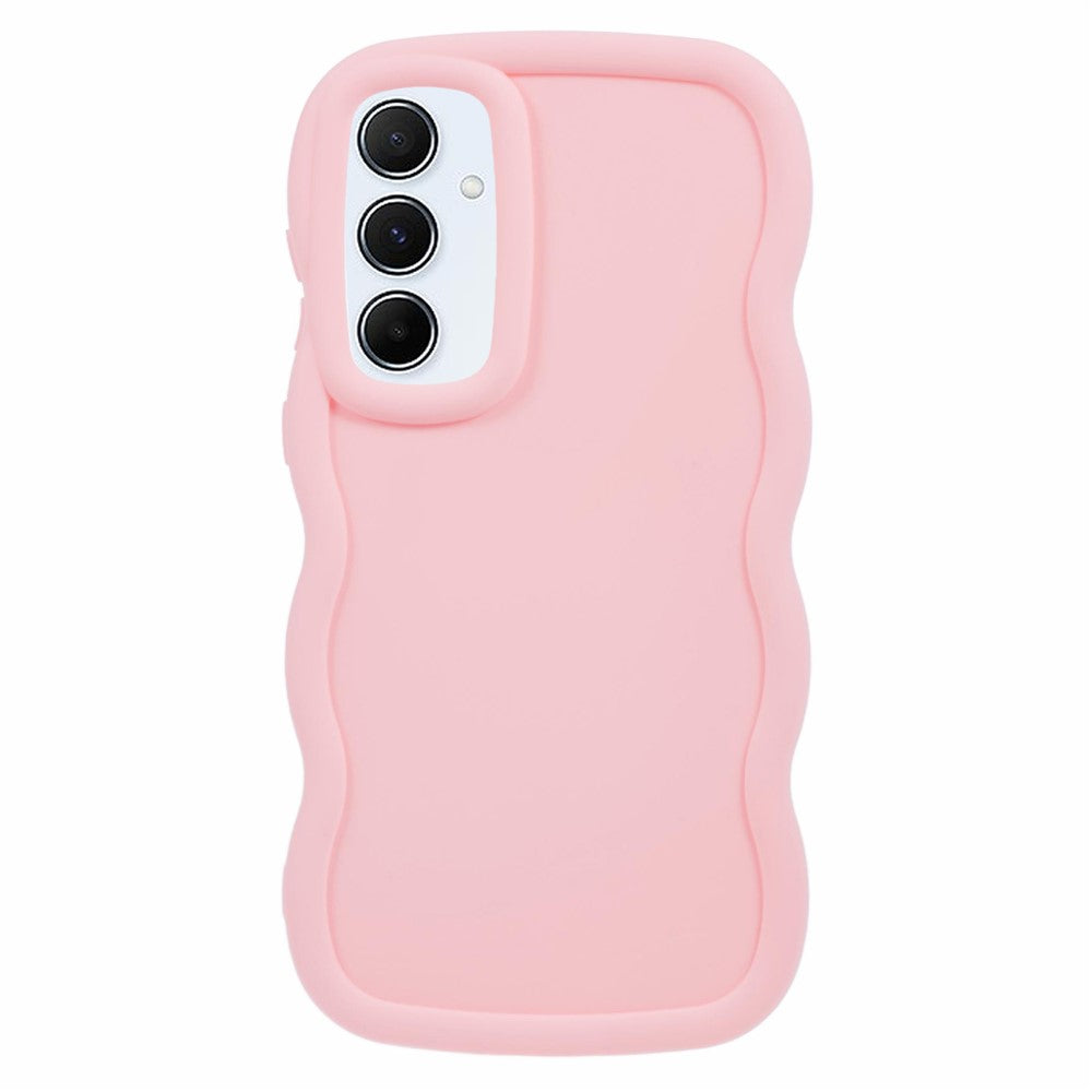 For Samsung Galaxy S25+ Case TPU Protective Phone Cover Unique Curly Wave Frame