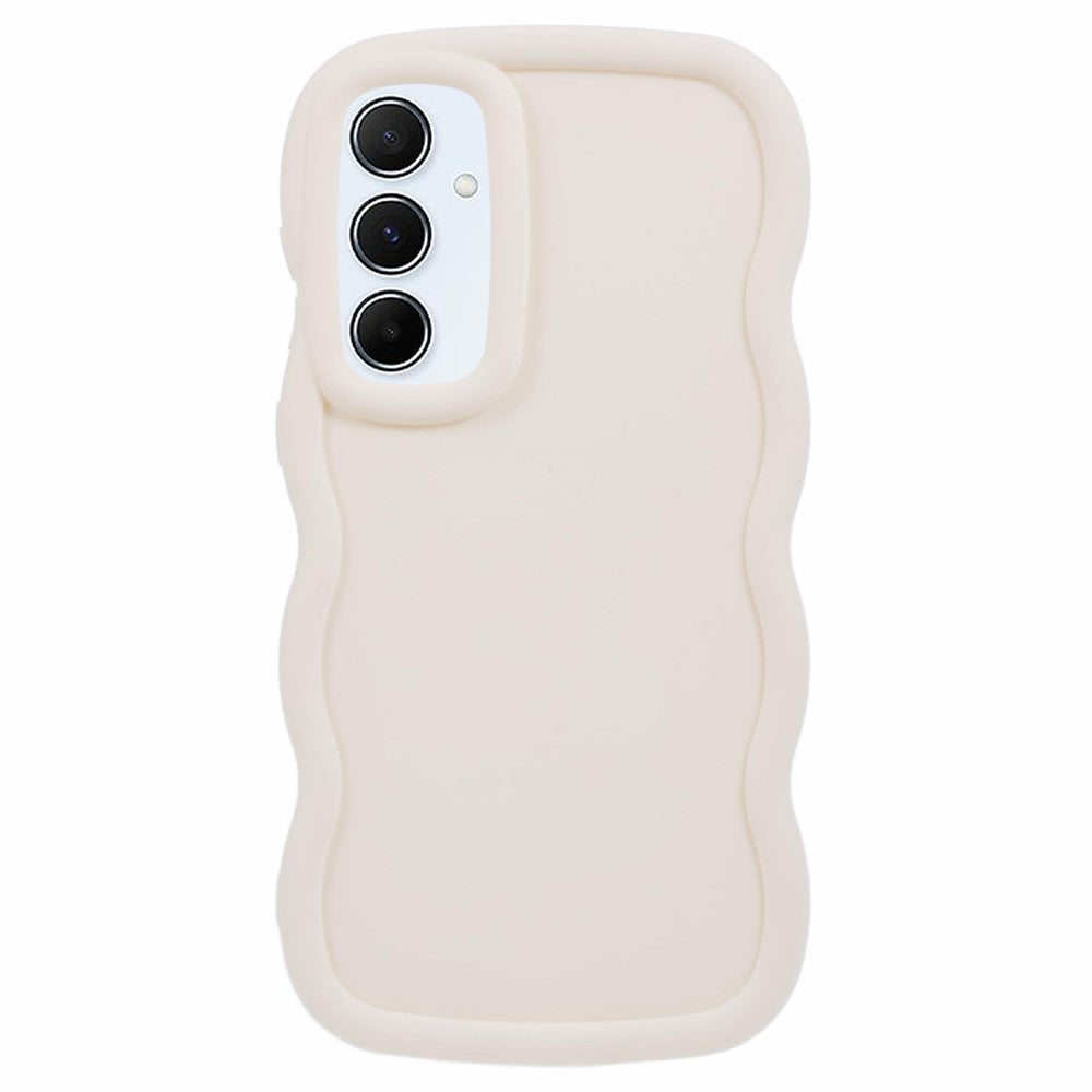 For Samsung Galaxy S25+ Case TPU Protective Phone Cover Unique Curly Wave Frame