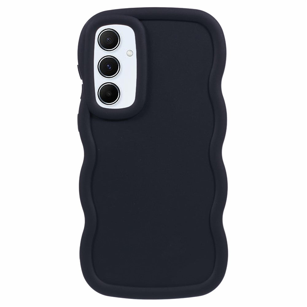 For Samsung Galaxy S25+ Case TPU Protective Phone Cover Unique Curly Wave Frame