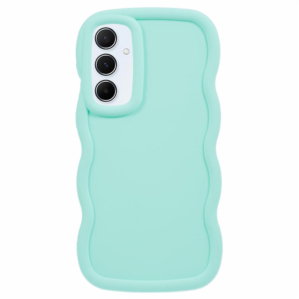 For Samsung Galaxy S25+ Case TPU Protective Phone Cover Unique Curly Wave Frame