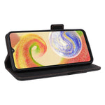 Hardware Decor Phone Case for Samsung Galaxy A04 4G (164.4 x 76.3 x 9.1 mm), Dual Magnetic Clasp PU Leather Wallet Adjustable Stand Phone Cover
