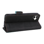 Hardware Decor Phone Case for Samsung Galaxy A04 4G (164.4 x 76.3 x 9.1 mm), Dual Magnetic Clasp PU Leather Wallet Adjustable Stand Phone Cover