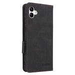 Hardware Decor Phone Case for Samsung Galaxy A04 4G (164.4 x 76.3 x 9.1 mm), Dual Magnetic Clasp PU Leather Wallet Adjustable Stand Phone Cover