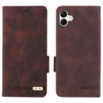 Hardware Decor Phone Case for Samsung Galaxy A04 4G (164.4 x 76.3 x 9.1 mm), Dual Magnetic Clasp PU Leather Wallet Adjustable Stand Phone Cover