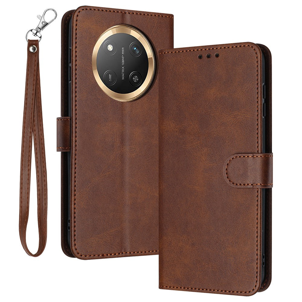 For Honor Magic7 Lite 5G / X9c 5G / X60 Pro 5G Case Flip Stand PU Leather Wallet Phone Cover Calf Texture