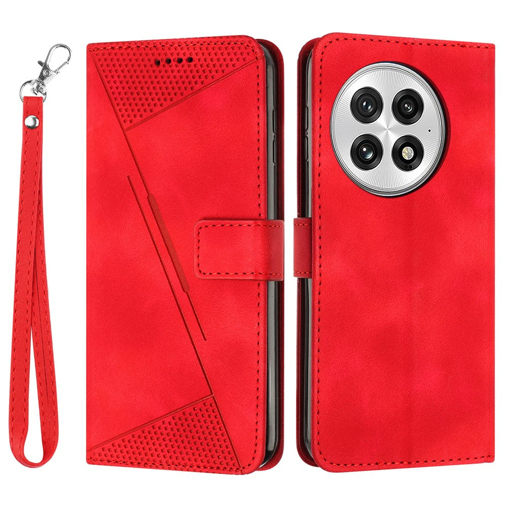 For OnePlus 13 Case Handbag Imprinted Triangle Leather Phone Cover