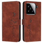 For Xiaomi 15 Case Viewing Stand PU Leather Phone Cover Imprinted Pattern