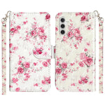 Samsung Galaxy A18 4G / A18 5G / A17 4G / A17 5G / A26 5G-skal, 3D-mönster tryckt läderfodral
