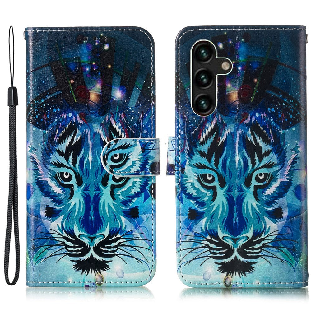 Samsung Galaxy A18 4G / A18 5G / A17 4G / A17 5G / A26 5G-skal Mönster Läder Plånboksfodral med Korthållare
