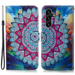 Samsung Galaxy A18 4G / A18 5G / A17 4G / A17 5G / A26 5G-skal Mönster Läder Plånboksfodral med Korthållare