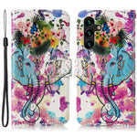 Samsung Galaxy A18 4G / A18 5G / A17 4G / A17 5G / A26 5G-skal Mönster Läder Plånboksfodral med Korthållare