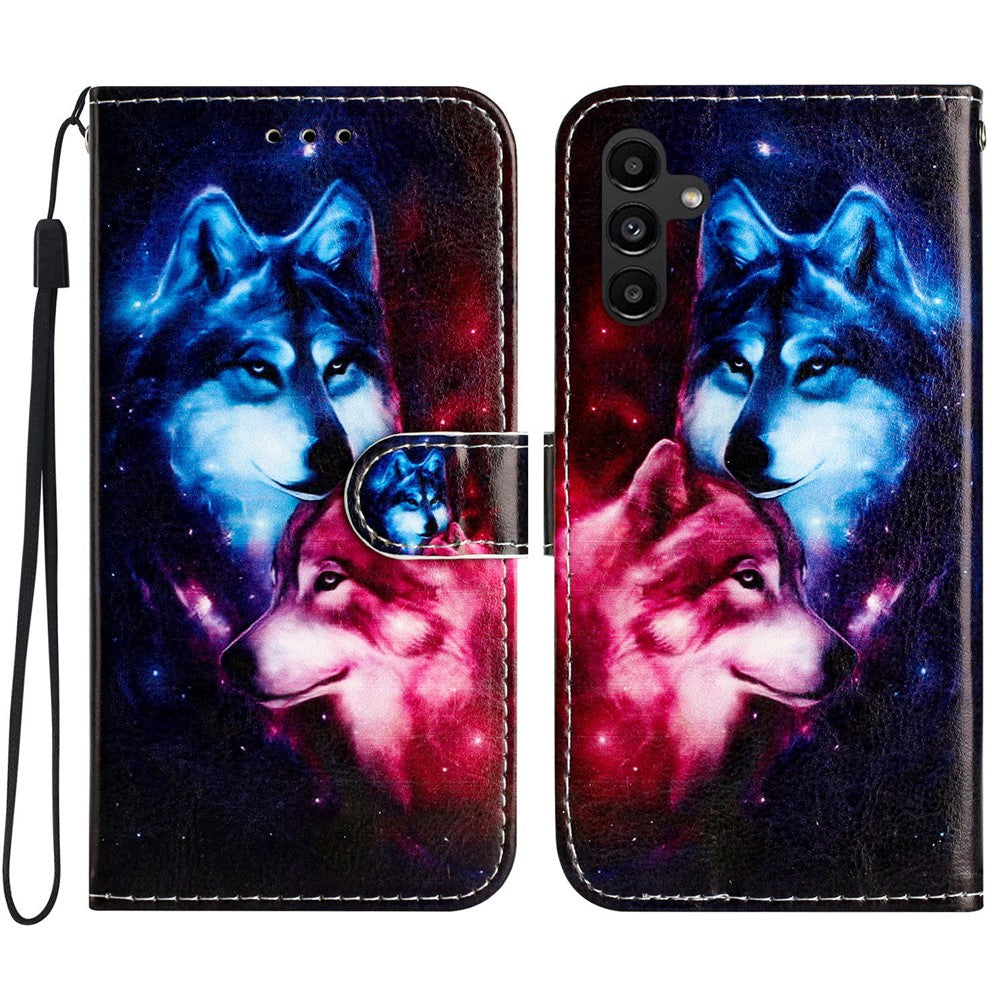 Samsung Galaxy A18 4G / A18 5G / A17 4G / A17 5G / A26 5G Plånboksfodral Läderfodral med tryckt mönster