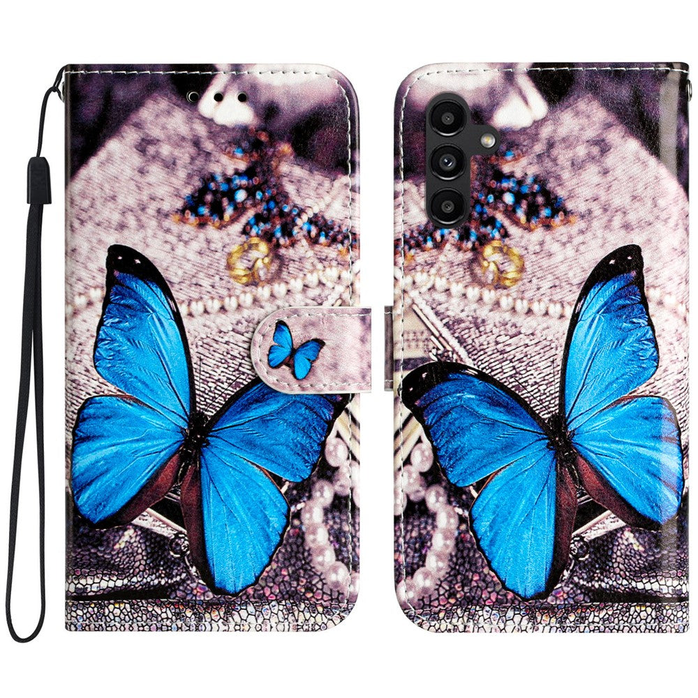 Samsung Galaxy A18 4G / A18 5G / A17 4G / A17 5G / A26 5G Plånboksfodral Läderfodral med tryckt mönster