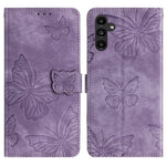Samsung Galaxy A18 4G / A18 5G / A17 4G / A17 5G / A26 5G-cover med sommerfugledesign, foldbart lædercover med hudlignende overflade