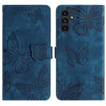 Samsung Galaxy A18 4G / A18 5G / A17 4G / A17 5G / A26 5G-cover med sommerfugledesign, foldbart lædercover med hudlignende overflade