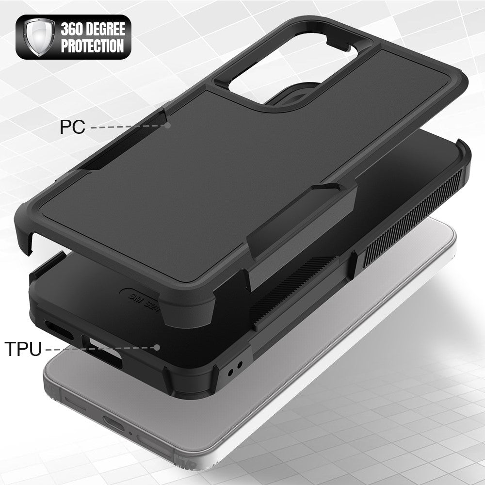 For Samsung Galaxy S25 Case 2-in-1 PC+TPU Shockproof Phone Cover