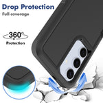 For Samsung Galaxy S25+ Case 2-in-1 PC+TPU Shockproof Phone Cover