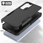 For Samsung Galaxy S25+ Case 2-in-1 PC+TPU Shockproof Phone Cover