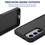 For Samsung Galaxy S25+ Case 2-in-1 PC+TPU Shockproof Phone Cover