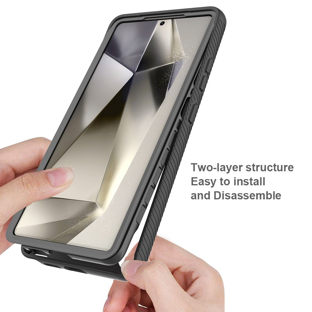 Samsung Galaxy S25 Ultra-skal, fallskyddande 2-i-1 PC+TPU-mobilskal