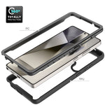 Samsung Galaxy S25 Ultra-skal, fallskyddande 2-i-1 PC+TPU-mobilskal