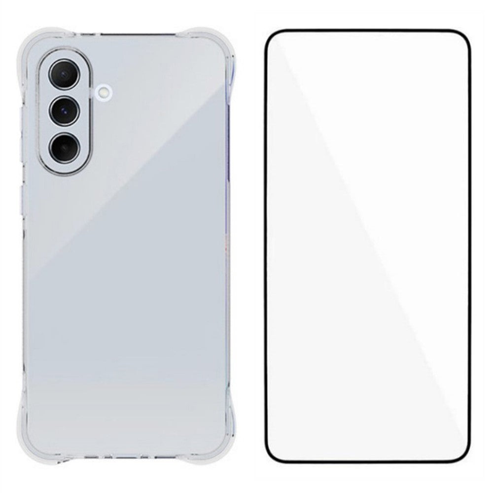 WANLONFENG WL-serien til Samsung Galaxy A56 5G TPU Cover 2,0 mm Telefoncover med Hærdet Glasfilm