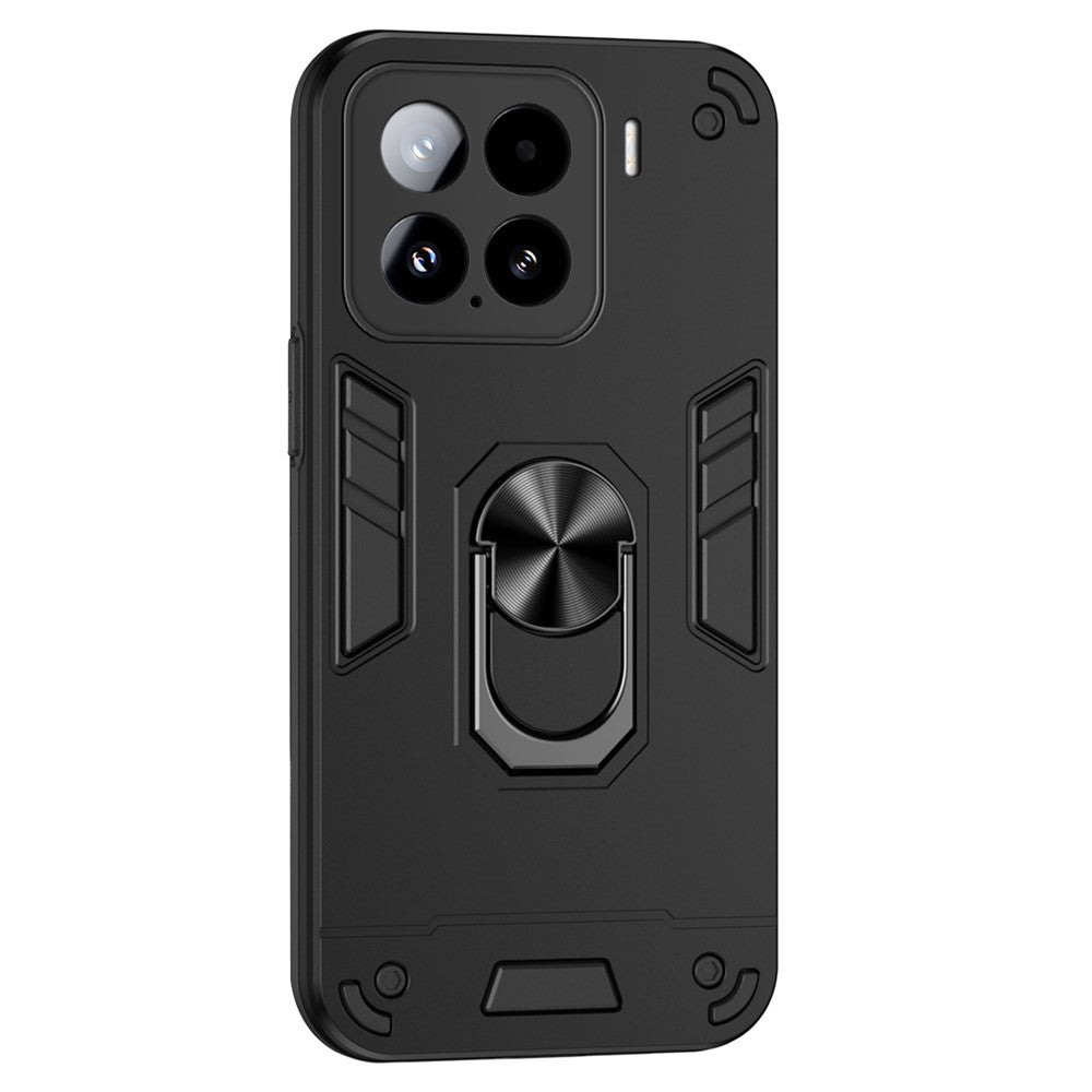 For Xiaomi 15 Case PC+TPU Drop Defend Phone Cover with Ring Kickstand