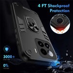 For Xiaomi 15 Case PC+TPU Drop Defend Phone Cover with Ring Kickstand