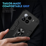 For Xiaomi 15 Case PC+TPU Drop Defend Phone Cover with Ring Kickstand