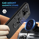 For Xiaomi 15 Pro Case PC+TPU Drop Defend Phone Cover with Ring Kickstand