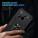For Xiaomi 15 Pro Case PC+TPU Drop Defend Phone Cover with Ring Kickstand