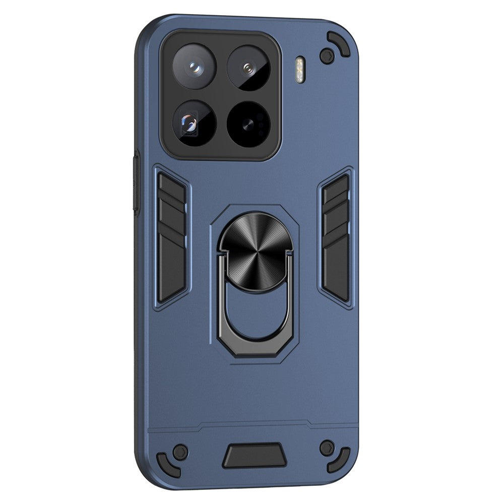For Xiaomi 15 Pro Case PC+TPU Drop Defend Phone Cover with Ring Kickstand