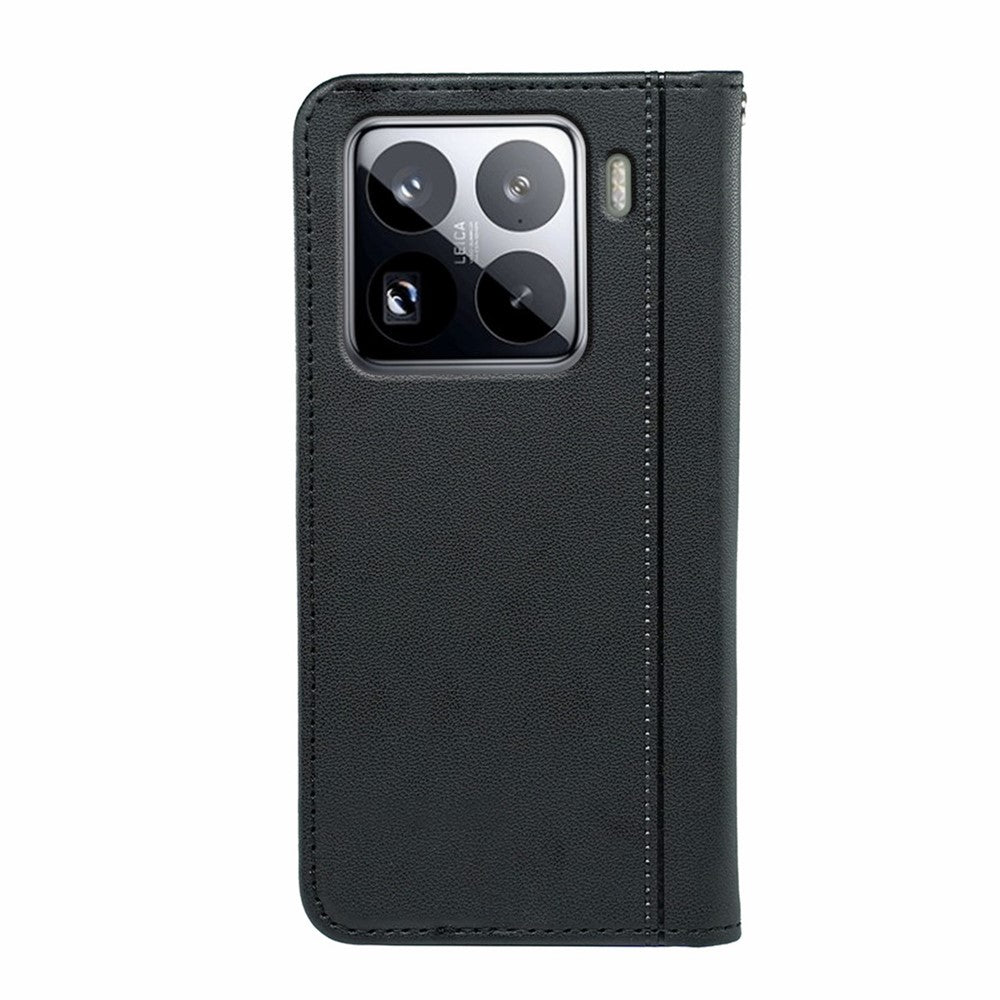 HX01 For Xiaomi 15 Wallet Case Magnetic Closing PU Leather Phone Cover