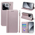 HX01 For Xiaomi 15 Wallet Case Magnetic Closing PU Leather Phone Cover