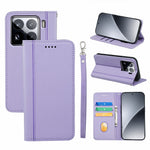 HX01 For Xiaomi 15 Wallet Case Magnetic Closing PU Leather Phone Cover