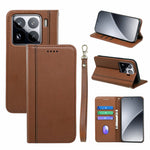 HX01 For Xiaomi 15 Wallet Case Magnetic Closing PU Leather Phone Cover