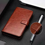 IDEWEI For Xiaomi 15 Stand Case Crazy Horse Texture Leather Phone Cover