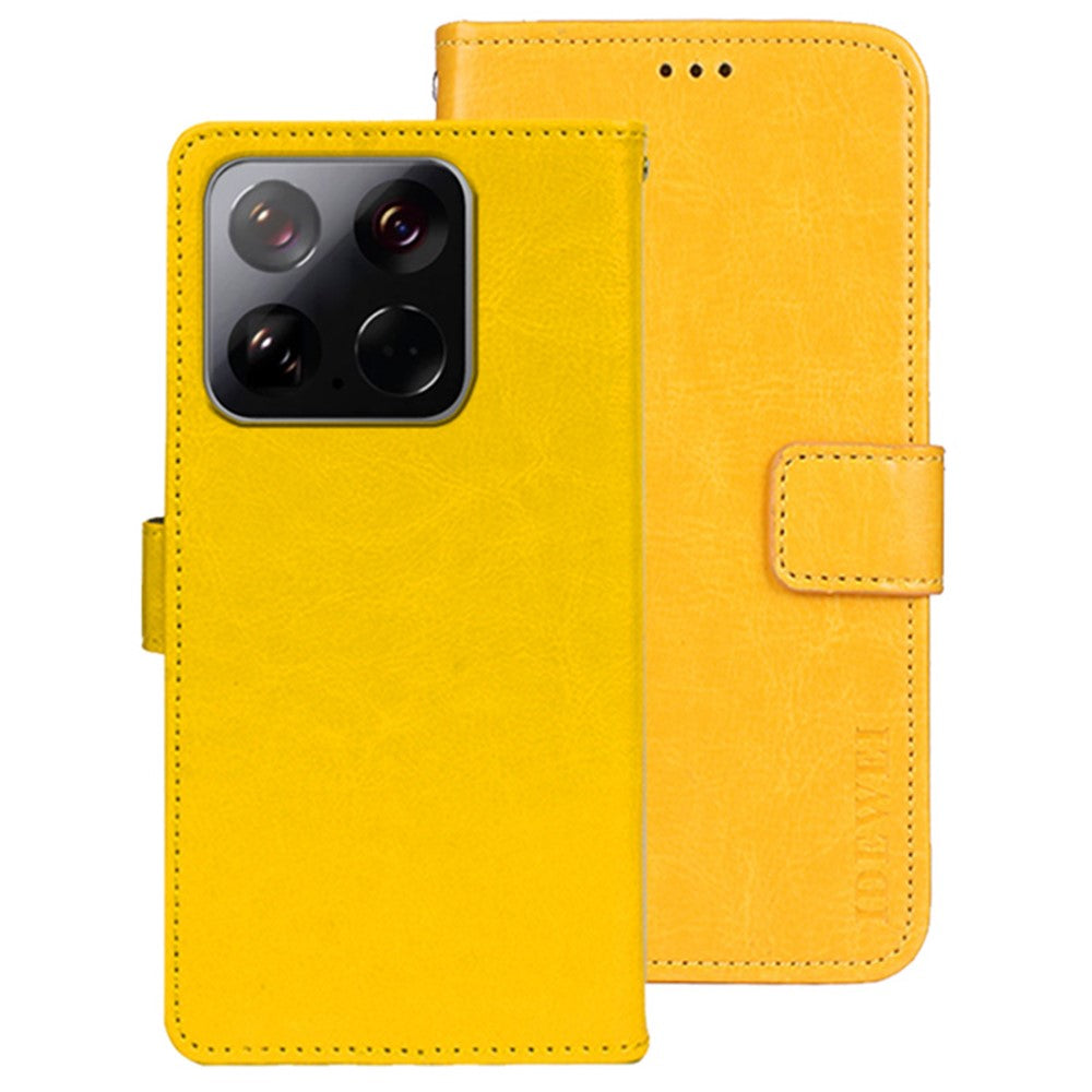 IDEWEI For Xiaomi 15 Stand Case Crazy Horse Texture Leather Phone Cover