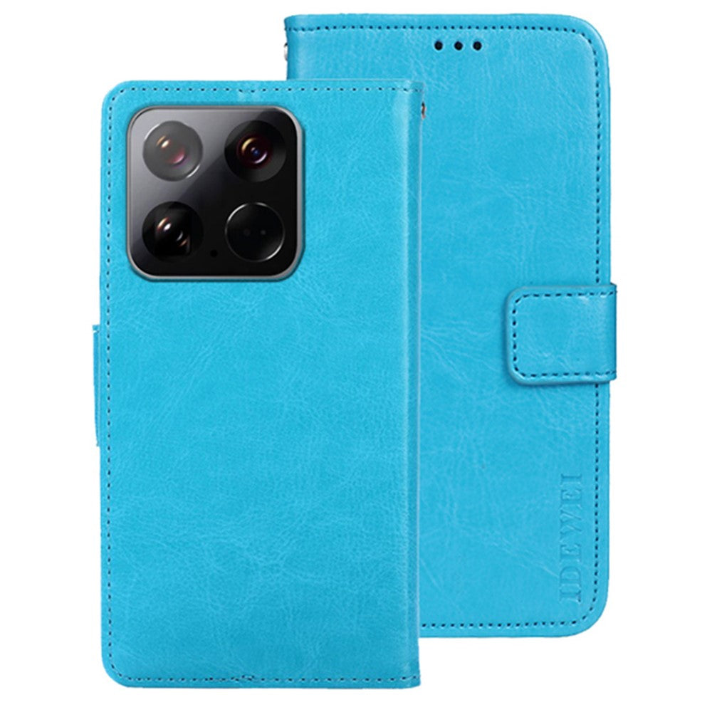 IDEWEI For Xiaomi 15 Stand Case Crazy Horse Texture Leather Phone Cover