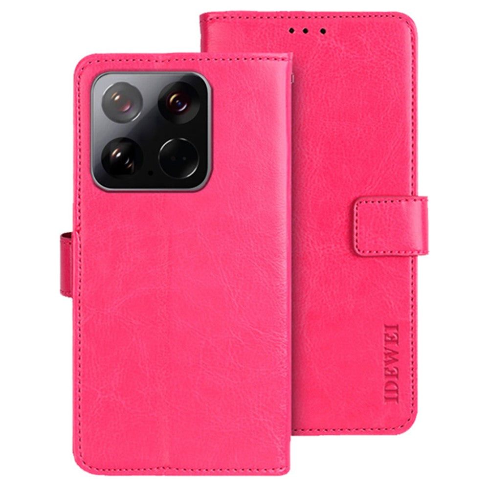 IDEWEI For Xiaomi 15 Stand Case Crazy Horse Texture Leather Phone Cover