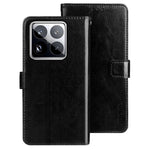 IDEWEI For Xiaomi 15 Pro Stand Case Crazy Horse Texture Leather Phone Cover