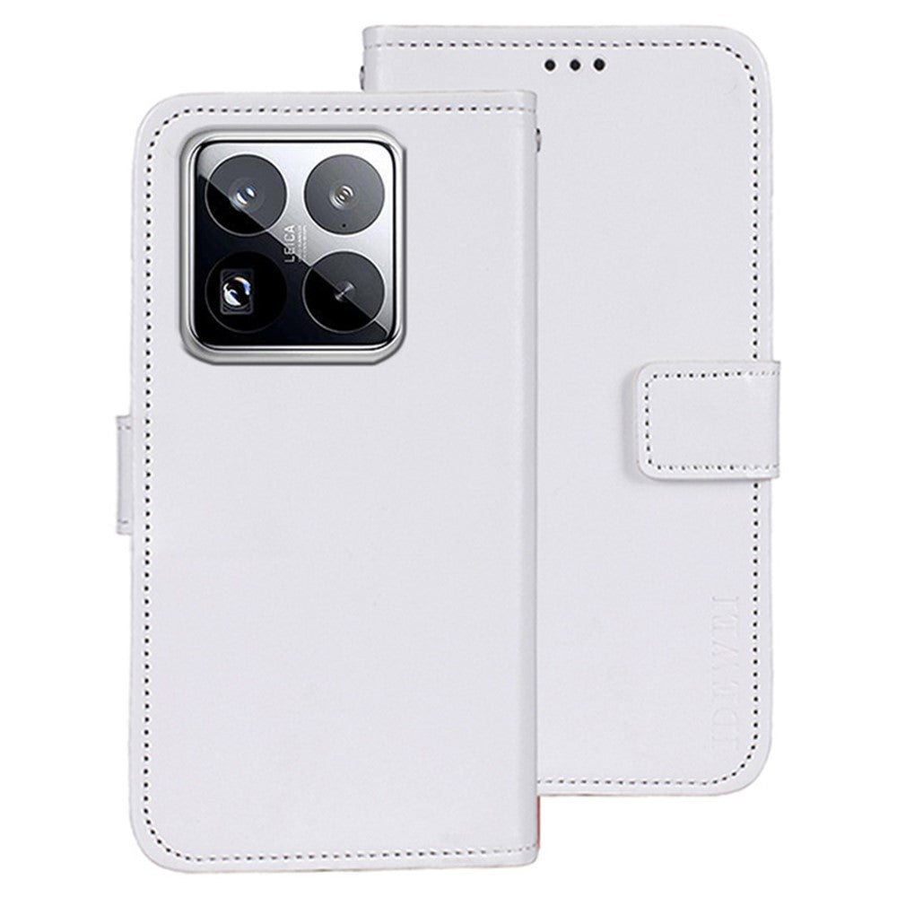 IDEWEI For Xiaomi 15 Pro Stand Case Crazy Horse Texture Leather Phone Cover